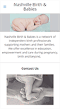 Mobile Screenshot of nashvillebirthandbabies.com