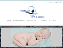 Tablet Screenshot of nashvillebirthandbabies.com